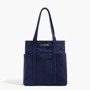 New J.Crew heavy duty pocketed carry all bag